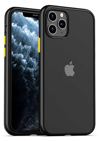 iPhone 11 Pro Uyumlu Mbtm Hom Silikon-Siyah