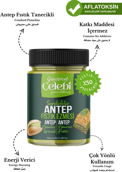 Sürülebilir Antep Fıstık Ezmesi modelleri