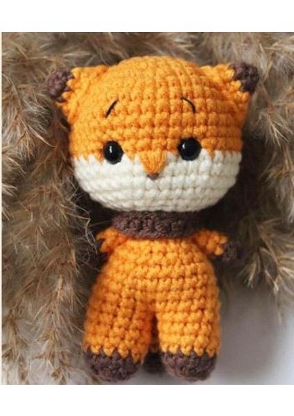 Amigurumi Tilki Anahtarlık (UCUNA ANAHTARLIK APARATI TAKILIP GÖNDERİLİR)