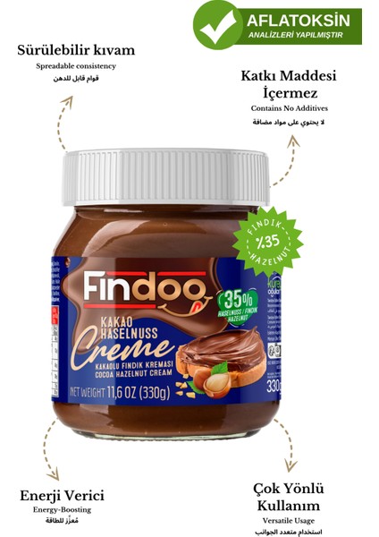 Findoo Kakaolu Fındık Kreması