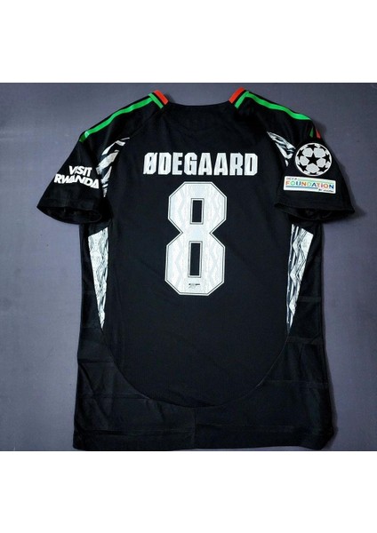Dayıbalı Ars 2024-25 Yeni Sezon Martin Ødegaard Kısa Kol Siyah Deplasman Forması