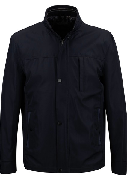 Erkek Dik Yaka Çift Cepli Astarlı Mevsimlik Mont - A00002