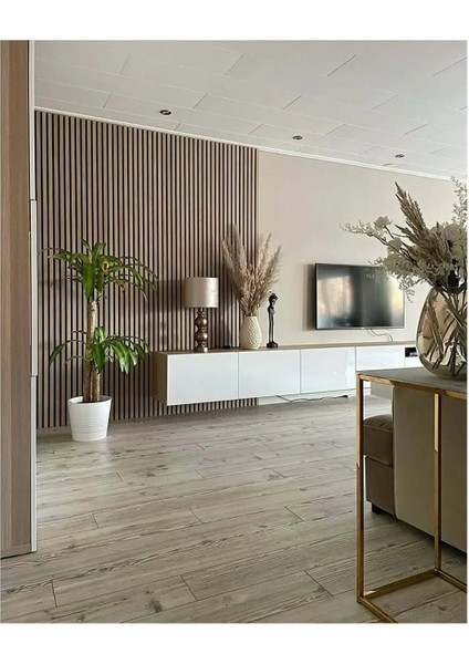 Mdf Ahşap Akustik Duvar Paneli - 100 x 275 cm - Atlantik Çam indirimleri