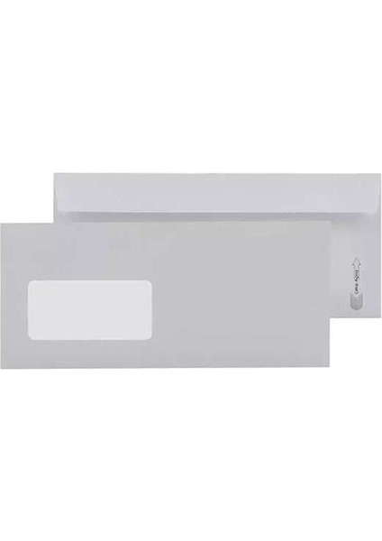 Diplomat Zarf 10.5X24 90 gr Silikonlu Pencereli 100 Adet