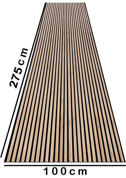 Mdf Ahşap Akustik Duvar Paneli - 100 x 275 cm - Safir Meşe fiyatları