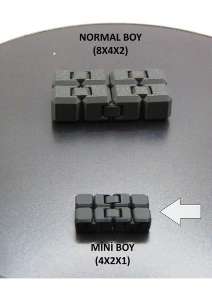 Mini Boy Sonsuz Küp (4X2X1) – Sessiz ve Taşınabilir El Oyuncağı, Fidget Küp