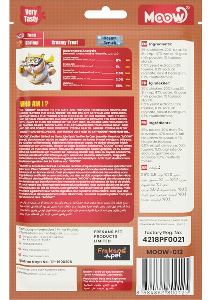 Ton Balıklı&karidesli Keçi Sütlü 12GR x 6'lı Kedi Krema Ödülü