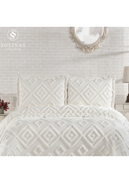 Larin Krem Çift Kişilik Ince Pike Yatak Örtüsü (250 cm x 260 Cm) fiyatları