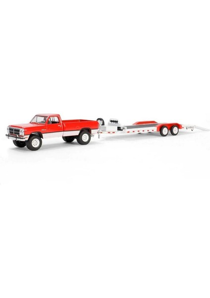 1/64 Hitch & Tow Series 31 - 1991 Dodge Ram Power Ram 250 With Heavy Duty Car Hauler