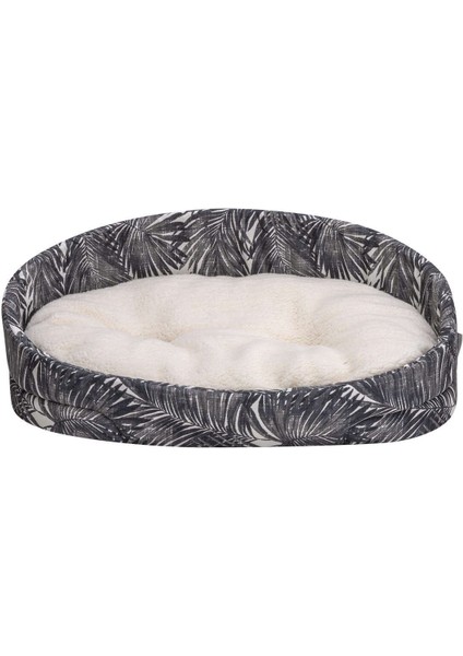Şık siyah-beyaz köpek yatağı, rahat ve konforlu 70x55 cm yastık tasarımı