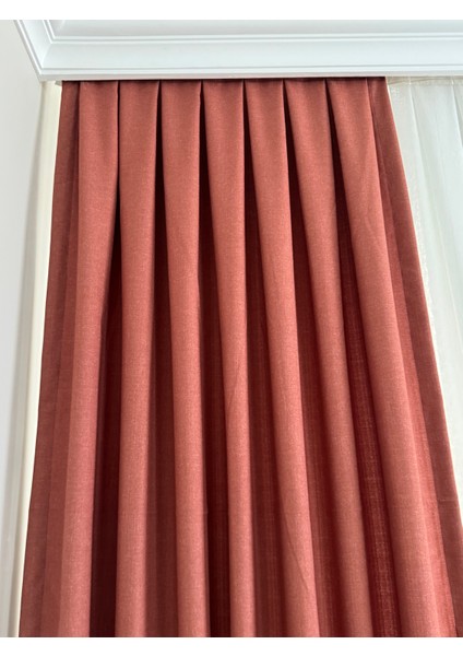 Kiremit Keten Fon Perde Sık Pile fiyatları