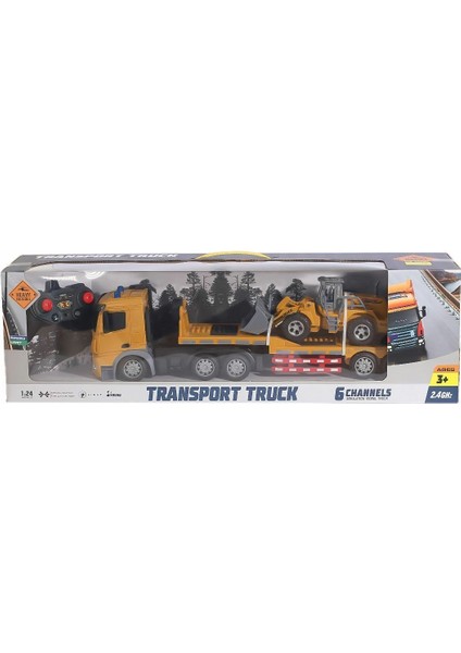 HT079 Kumandalı Şarjlı Işıklı Transporter Tır 1:24