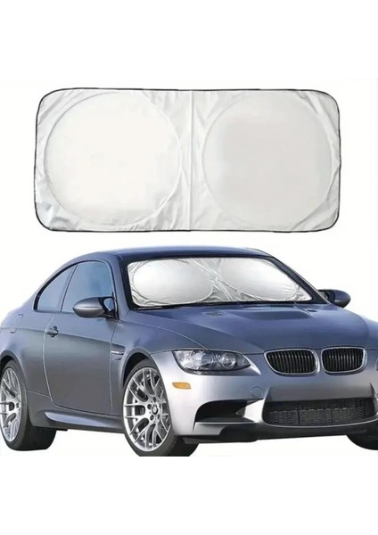 150X70 cm Universal Araç Içi Ön Cam Güneş Koruyucu Branda, Sedan, Suv ve Hatchback Uyumlu, Uv Engelleyici indirimleri