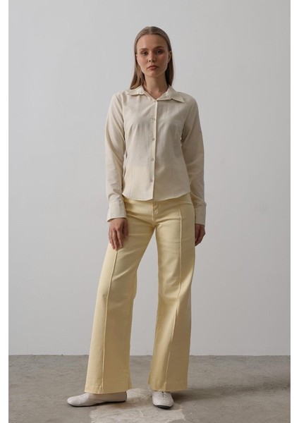 Basic Gömlek - Ekru fiyatları