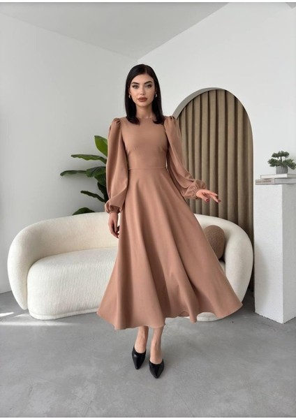 Sali Balon Kol Elbise modelleri