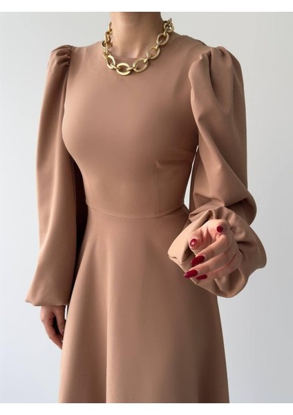 Sali Balon Kol Elbise fırsatları