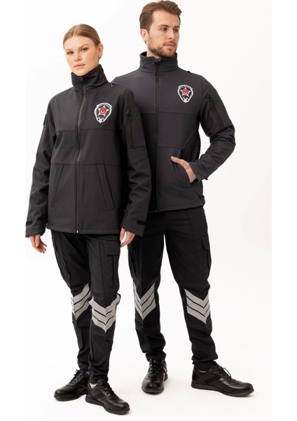 Güvenlik Kıyafetleri Km-Softshell Mont Su ve Rüzgar Geçirmez, Nefes Alabilen Özel Güvenlik Montu fiyatları