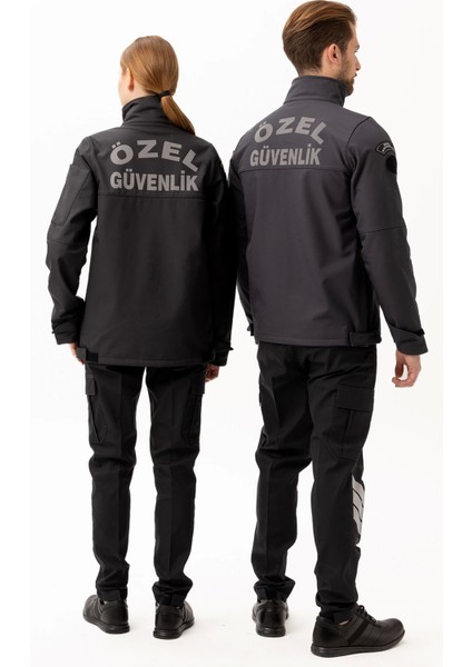 Güvenlik Kıyafetleri Km-Softshell Mont Su ve Rüzgar Geçirmez, Nefes Alabilen Özel Güvenlik Montu modelleri