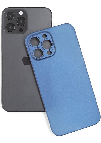 iPhone Uyumlu 13 Pro Max Kılıf Zore Eko Pp Kapak-Lacivert