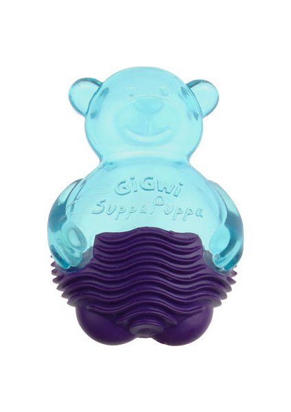 Suppa Puppa Ayı Plastik Köpek Oyuncağı Mavi/Mor
