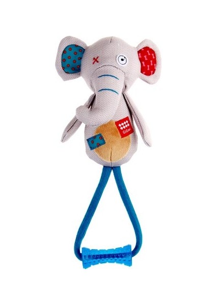 Köpek Oyuncağı Plush Öten Fil Diş Kaşıyıcılı