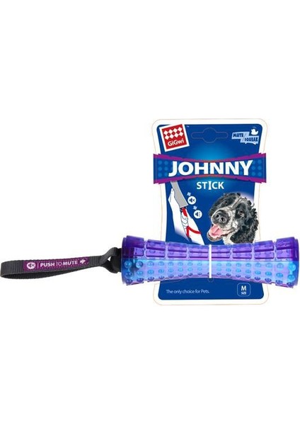 Johnny Stick Ses Kontrollü Köpek Oyuncağı Mor 20 cm