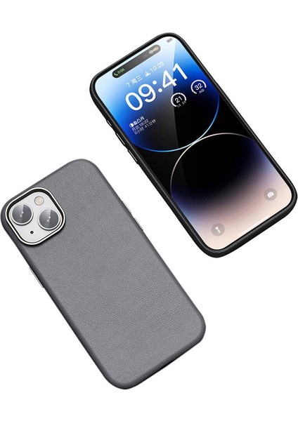 iPhone Uyumlu 15 Kılıf M-Safe Şarj Özellikli Pu Deri Zore Adora Kapak indirimleri