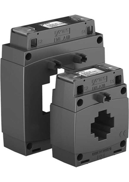 M4465 ENT.A30MN 600/5 Mini Seri Akım Trafosu Primer Akım 600A Sekonder Akım 5A Nominal Güç 5VA Sınıf 0,5 Bara Ölçüsü 30X10MM