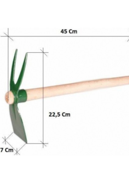 Çiçek Çapası Çatal 70X225MM - 45CM Düz Saplı fiyatları