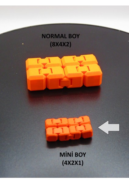 Mini Boy Sonsuz Küp (4X2X1 Cm) – Sessiz ve Taşınabilir El Oyuncağı, Fidget Küp