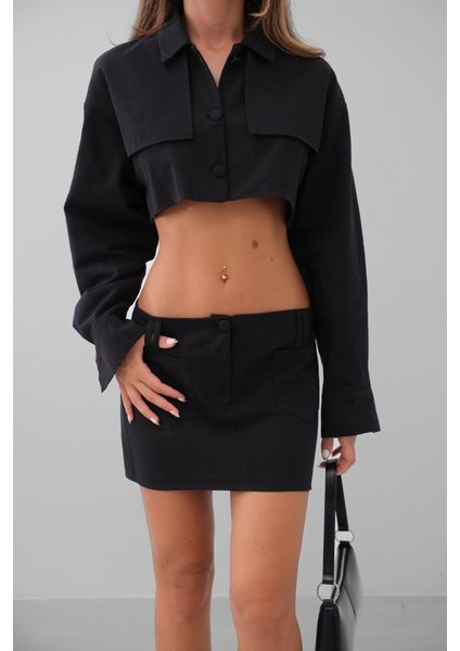 Kemer Detay Mini Etek modelleri