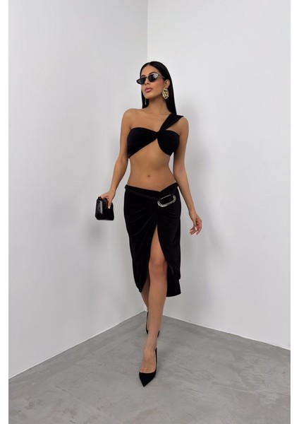 Toka Detay Asimetrik Etek