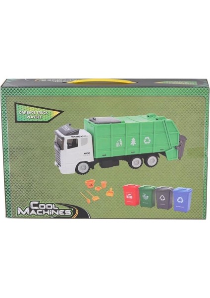 Nessiworld 4514 Sun-Rst-Clm-Oyun Set Yeşil Çöp Kamyonu