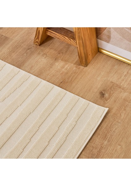 Iskandinav Frode White 200X290 cm Salon Mutfak Halısı Yolluk Salon Mutfak Halısı Yolluk Kilim