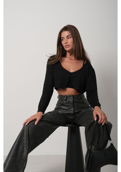 Askılı Bluz Hırka Triko Takım fiyatları