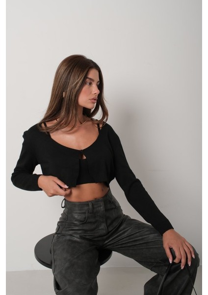 Askılı Bluz Hırka Triko Takım modelleri