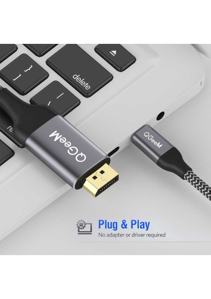 QG-UA13 Type-C To Display Port Kablo