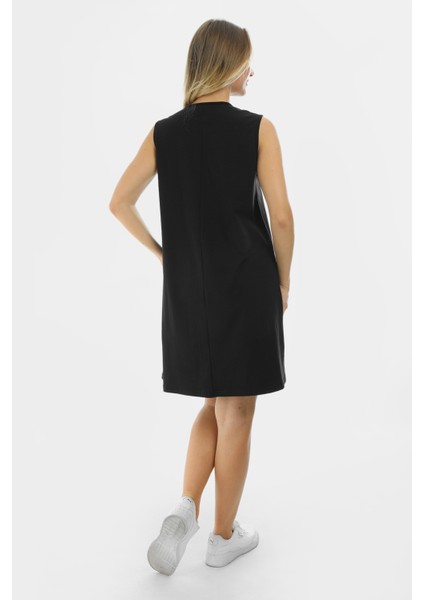 Kolsuz Basic Penye Mini Elbise 2028 - Penye Tunik