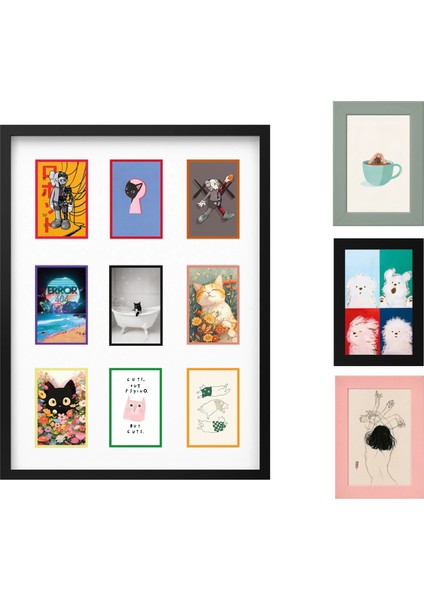 Karışık Temalı Tasarım Kartlar – 10X15 cm Hediye / Not / Dekor Kartı