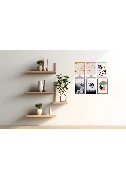 Karışık Temalı Tasarım Kartlar – 10X15 cm Hediye / Not / Dekor Kartı