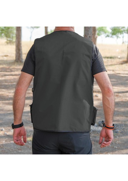 Action Dört Mevsim Çok Cepli Outdoor Spor Yelek Haki M