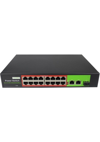 Uranıum POE-2421SFP-300W 24X10/100+2X Gıgabıt Uplınk +1xsfp 24 Port Poe Switch