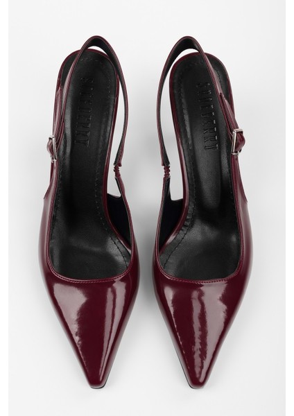 Kadın Estella Bordo Rugan Stiletto modelleri
