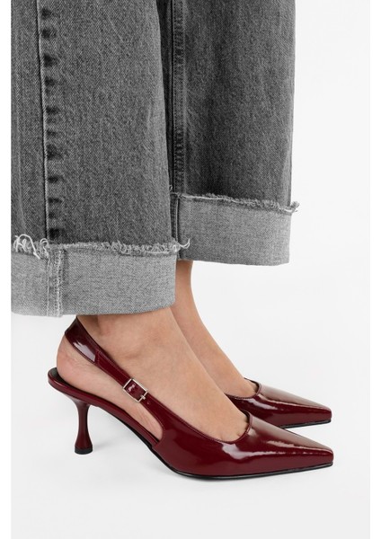 Kadın Estella Bordo Rugan Stiletto fırsatları