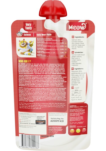 Taze Somonlu&keçi Sütlü Kedi Et Ezmesi 90GR*12 fiyatları