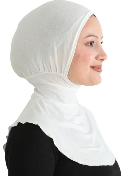 Kadın Boyunluklu Hijab Tesettür Pratik Spor Bone - Krem fiyatları