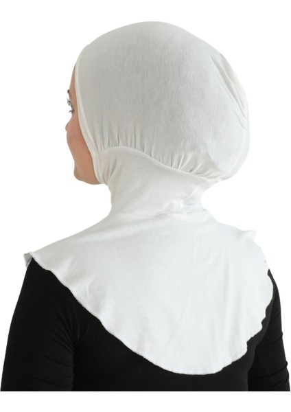 Kadın Boyunluklu Hijab Tesettür Pratik Spor Bone - Krem indirimleri