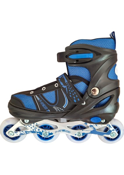 F-Sports Ayarlanabilir Işıklı Çantalı Paten--NO:38-41