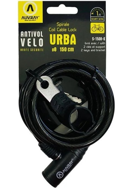 Spiral Urba Kilit 8 mm x 150 cm (S-1508-K) fiyatları