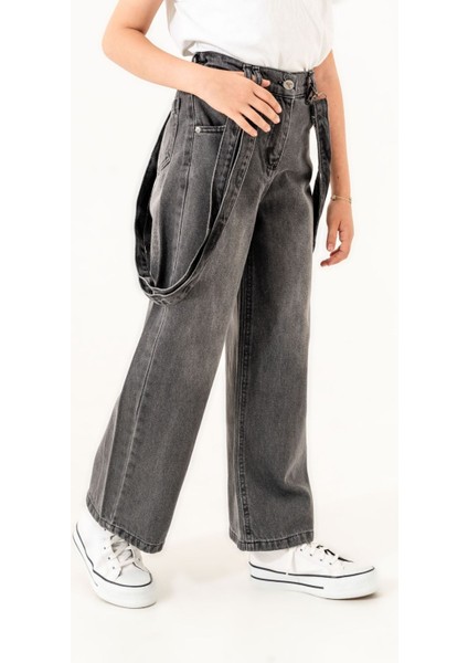 Kız Çocuk Askı Detaylı Kot Pantolon 2167 fiyatları